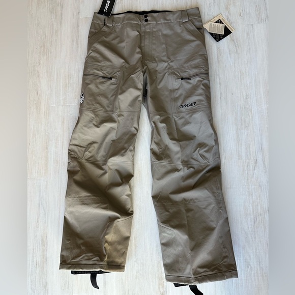NWT Spyder Men’s Turret GTX Shell Pant - in Desert Taupe/Tan - Picture 6 of 11